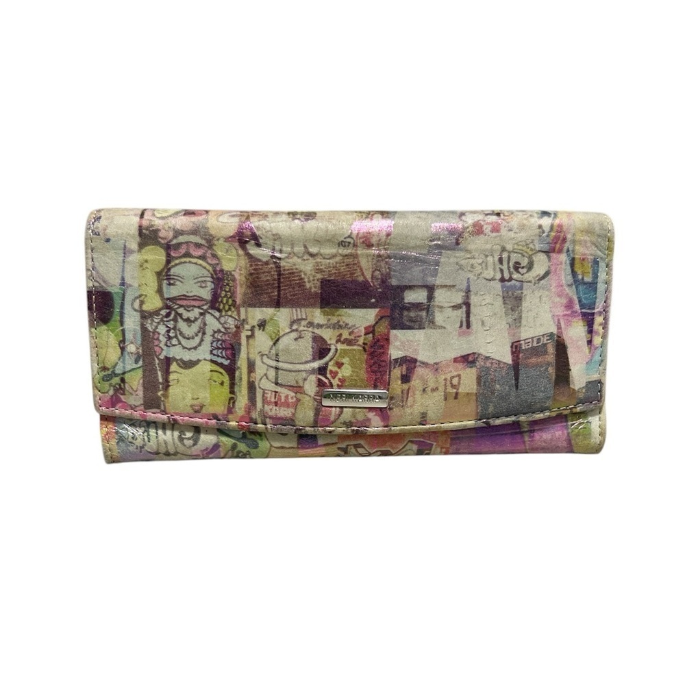 NERI KARRA Printed Leather Long Wallet
